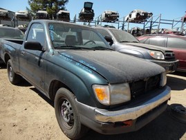 1998 TOYOTA TACOMA DARK GREEN STD CAB 2.4L MT 2WD Z18327